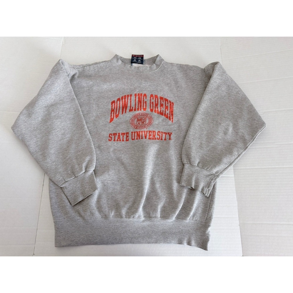 MV Sport Pro-Weave Bowling Green State University Sweatshirt Gray Mens Medium